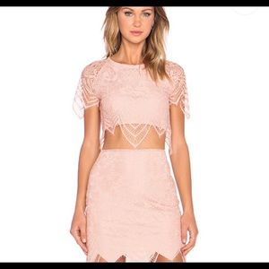 Pending for panther 🔥 pink lace two piece set